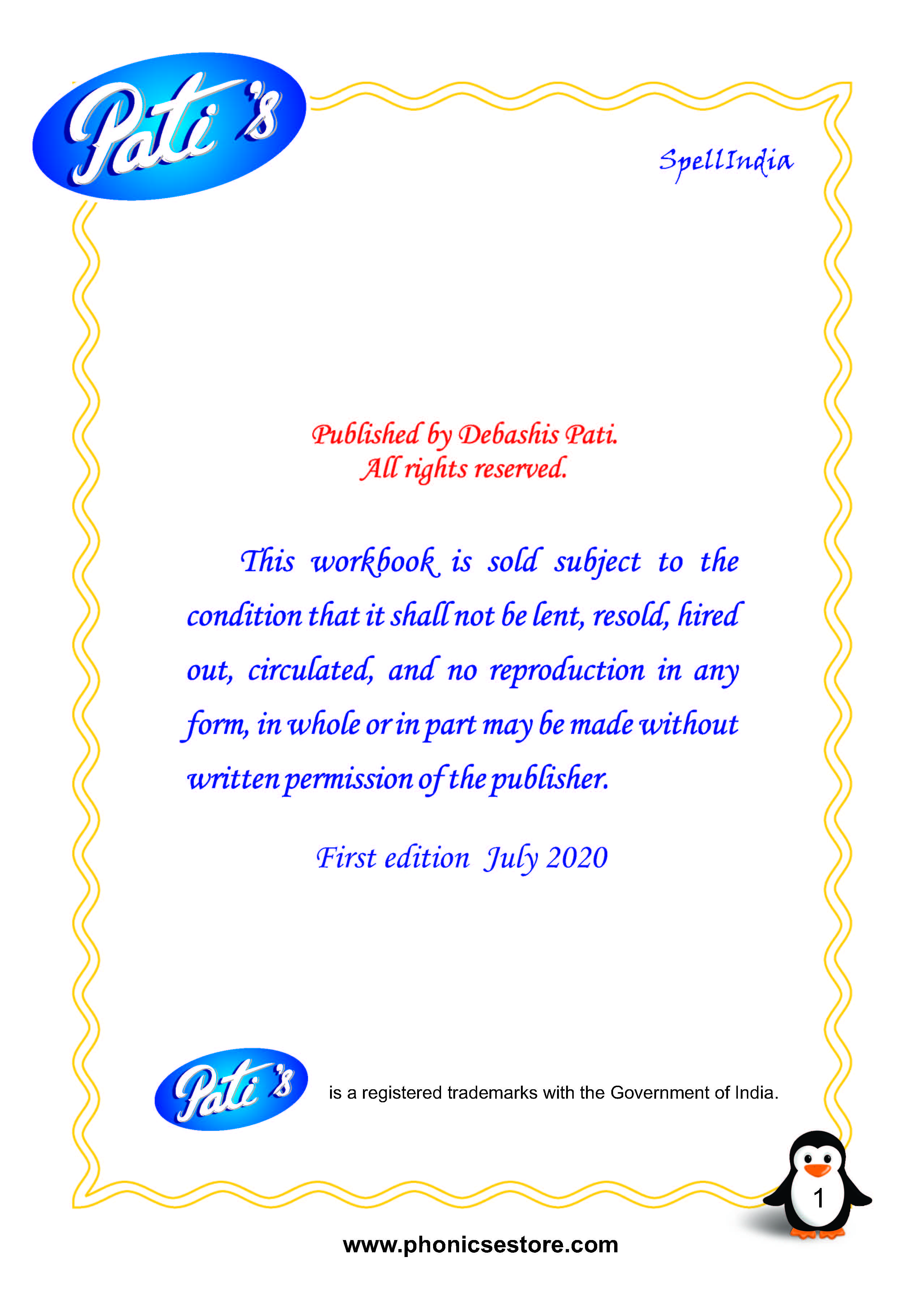 Pati Spelling Bee word list Class 5 Grade 5